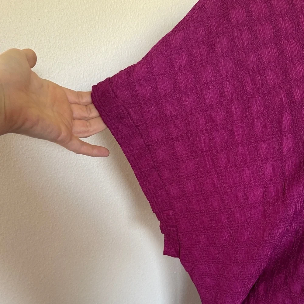 Maurices Magenta Oversized Top, 2X-3X